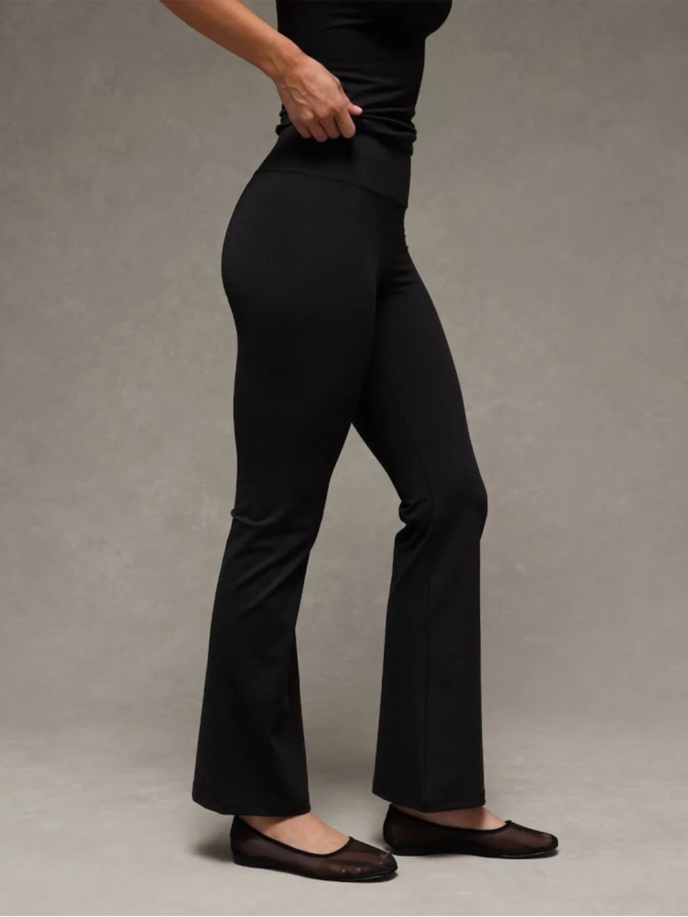 American Eagle Outfitters Black Flare Leggings, XS